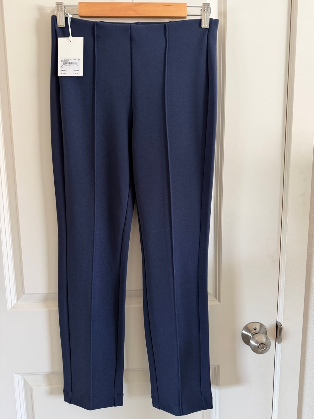 Nordstrom Rack Women's Navy Center-Seam Trousers